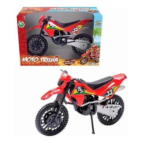 Brinquedo Mega Moto Cross De Trilha Grande Realista Infantil
