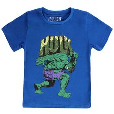 Camiseta Infantil Meninos Marvel Manga Curta