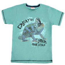 Camiseta Infantil Meninos Colorida Manga Curta