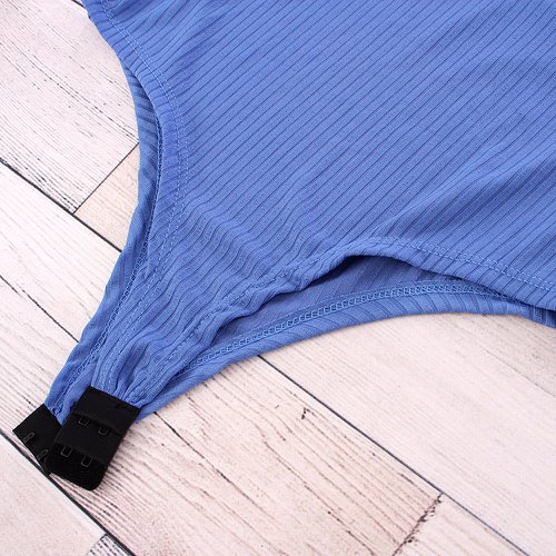 Kit 3 Peças Body Feminino Liso Canelado Roupa No Atacado
