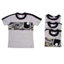 Kit Revendedor 3 Camisetas Infantis Meninos Camuflada