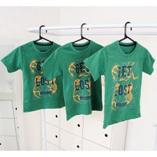 Kit 3 Camisetas Infantis Meninos Manga Curta Gola Careca