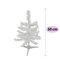 Mini Árvore De Natal Branca Mesa 30 cm 25 Galhos