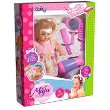 Boneca Infantil Maju Beauty Salon Secador + 3 Acessórios