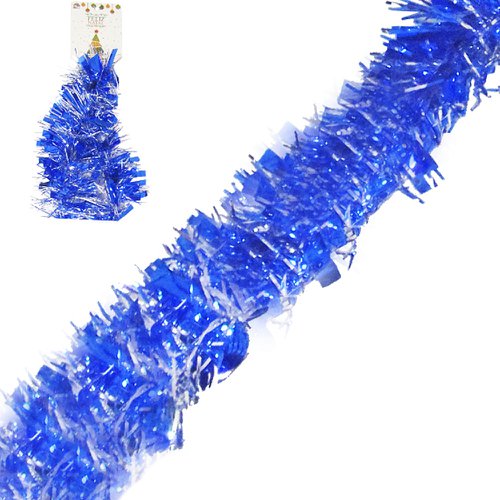 Enfeite Festão Azul Prata Para Árvore De Natal 2 Metros - Feira da  Madrugada SP
