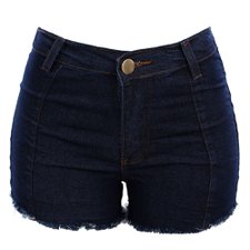 Short Jeans Liso Barra Desfiada Levanta Bumbum 36 Ao 44