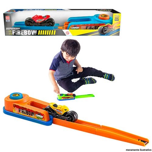 Disparador Lançador De Carrinhos Brinquedo FireBow Bs Toys