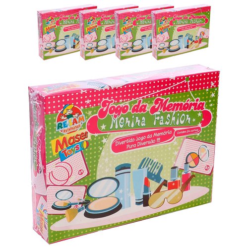 Kit 5 Jogos Da Memória Infantil Menina Fashion 24 Cartas Atacado - Feira da  Madrugada SP