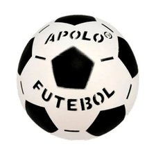 Bola Infantil Futebol De Vinil Preta E Branca Apolo Atacado
