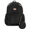 Kit Feminino Mochila Costas 2 Compartimentos + Porta Moedas