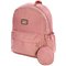Kit Feminino Mochila Costas 2 Compartimentos + Porta Moedas