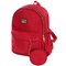 Kit Feminino Mochila Costas 2 Compartimentos + Porta Moedas