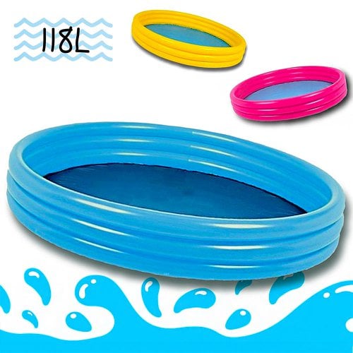 Piscina Inflável 3 Anéis 118 Litros 23x99 Cm Summer Fun