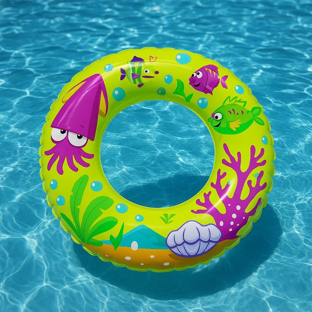 Boia P/ Piscina Circular Fundo Do Mar Infantil 60 Cm Wellmix