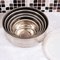 Conjunto 5 Potes Redondo Aço Inox 200ml à 1300ml