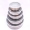 Conjunto 5 Potes Redondo Aço Inox 200ml à 1300ml