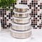 Conjunto 5 Potes Redondo Aço Inox 200ml à 1300ml