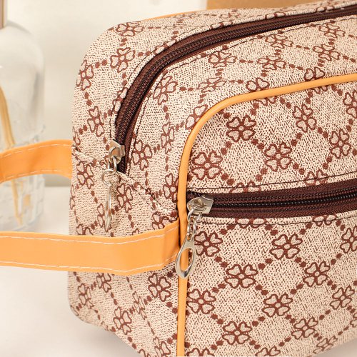 Necessaire Bolsa Pequena de Viagem Maquiagem Estampada Marca