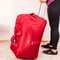 Bolsa Mala Viagem Grande Tecido C/ Alça E Rodinha Grande