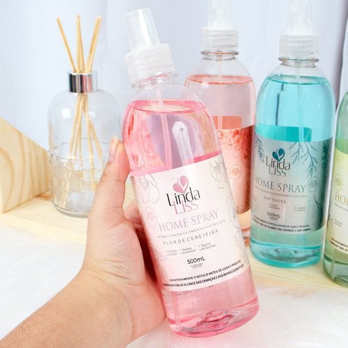 Display 6 Unidades Home Spray Aromatizador Ambientes Cerejeira 500ml