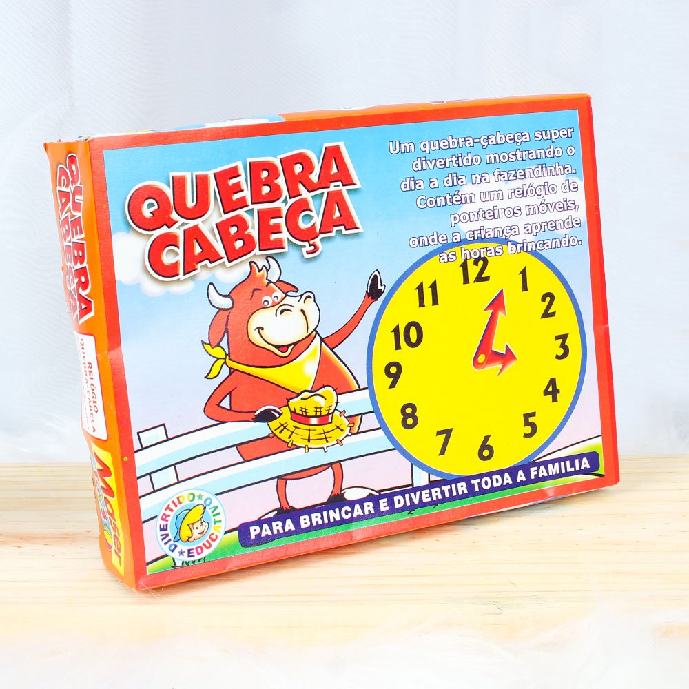Quebra-Cabeça Infantil das Horas - Jogo Educativo 99 Peças