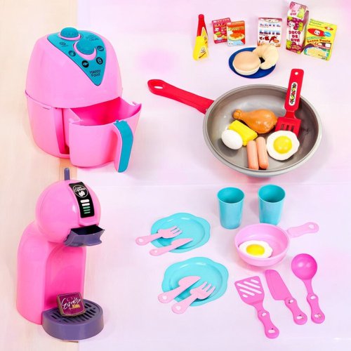 Kit Cozinha Infantil De Brinquedo Panelinhas Comidinhas Colorido