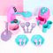 Kit Brinquedo Cozinha Faz De Conta Princess 12 Peças