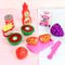 Kit Brinquedo Cozinha Faz De Conta Princess 12 Peças