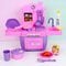 Kit Brinquedo Cozinha Faz De Conta Princess 12 Peças