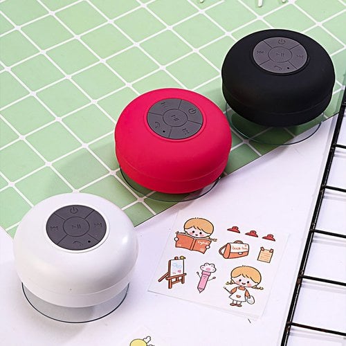 Caixinha De Som Ventosa Banheiro Prova D'Água Bluetooth