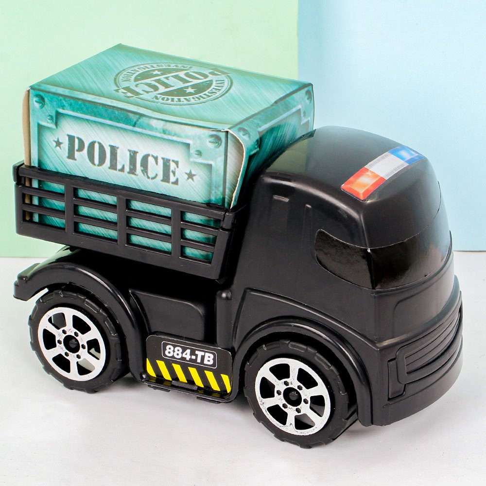 Caminhão de brinquedo Truck Polícia Preto Bs Toys