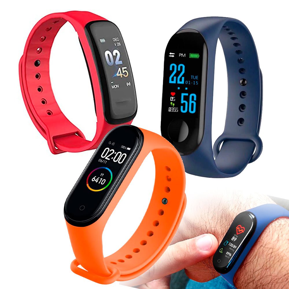 Relógio Pulseira Inteligente Smartwatch Touch Display LED Compre Agora Feira da Madrugada SP