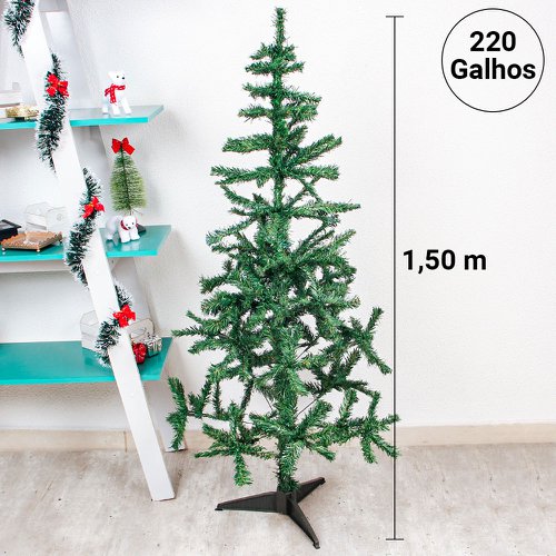 Árvore De Natal Verde Com 220 Galhos 150 Cm - Compre Agora - Feira da  Madrugada SP