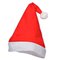 Touca Gorro Papai Noel Feltro Vermelho C/ Branco Com Pompom