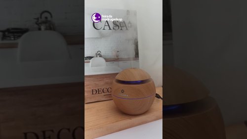 Umidificador Aromatizador Purificador Ar Ultrassônico C/ Led 130ml