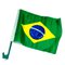 Kit 3 Bandeiras Brasil Carro Suporte Promoção Copa do Mundo