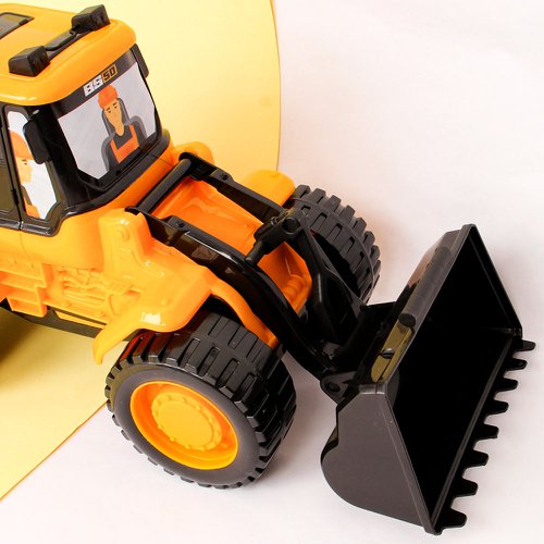 Caminhão Brinquedo Infantil Pollux Com Trator Carregadeira