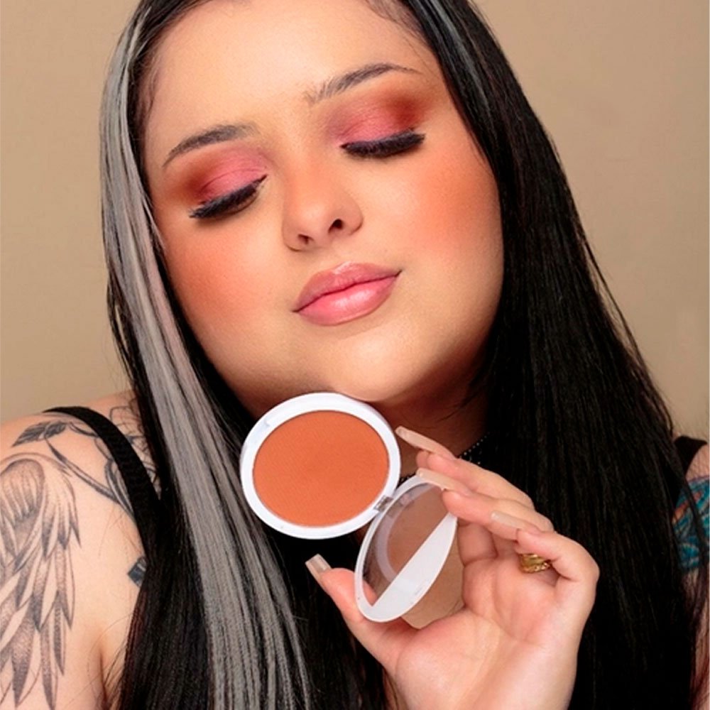 Kit 4 Blush Compacto Facial Ruby Rose Compre Agora Feira da