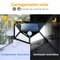Luminária Solar 100 Leds C/ Sensor À Prova D' Água 3 Modos