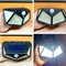 Luminária Solar 100 Leds C/ Sensor À Prova D' Água 3 Modos