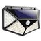 Luminária Solar 100 Leds C/ Sensor À Prova D' Água 3 Modos