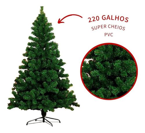 Árvore De Natal Verde Com 320 Galhos 180 Cm - Compre Agora - Feira da  Madrugada SP