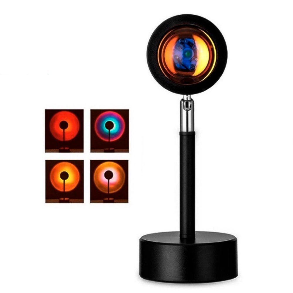 Luminária Por Do Sol Luz Noturna Projetor Led Sunset SOL Feira da