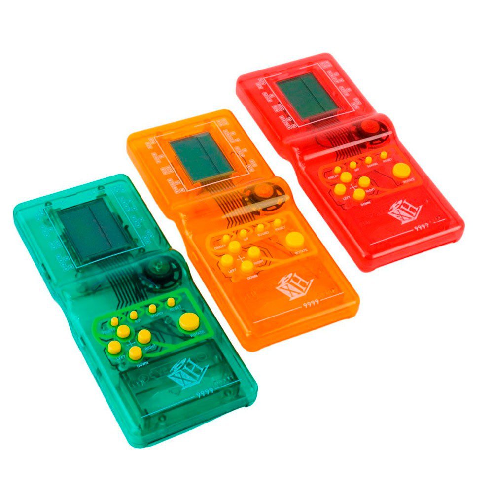 Super Mini Game Jogo 9999 em 1 Portátil A Pilha Estilo Retrô Anos 80  Nostálgico Cor Preto, Amarelo, Azul, Verde, Vermelho E Rosa Com Tetris,  Frogger