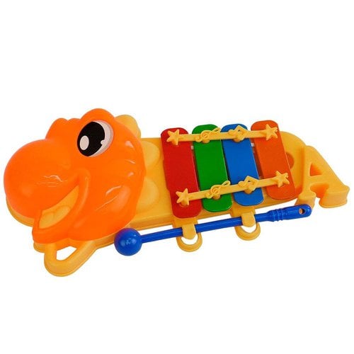 Xilofone Musical Infantil 16cm 4 Tons Colorido Instrumento Brinquedo