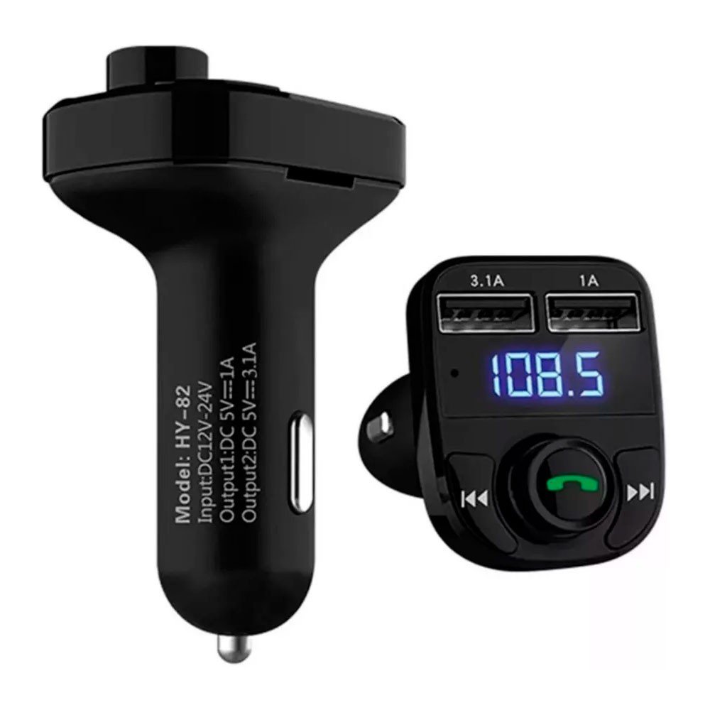Adaptador Bluetooth Carro Carregador Usb Transmissão Veicular