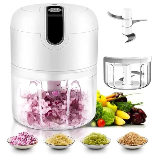 Mini Processador De Alimentos Elétrico Portátil Triturador 250 ML