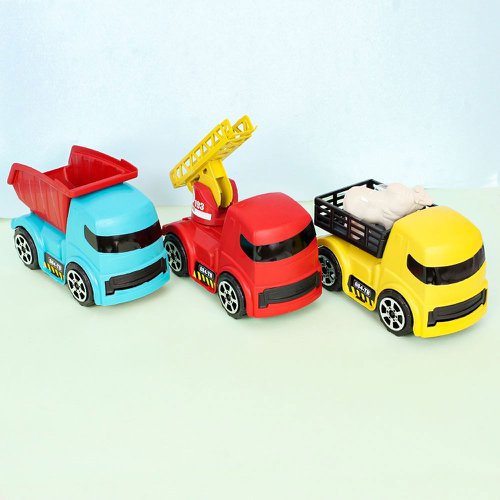 Kit 3 Caminhões Brinquedo Infantil Zuca Toys Na Solapa