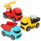 Kit 3 Caminhões Colorido Brinquedo Infantil Zuca Toys Na Solapa