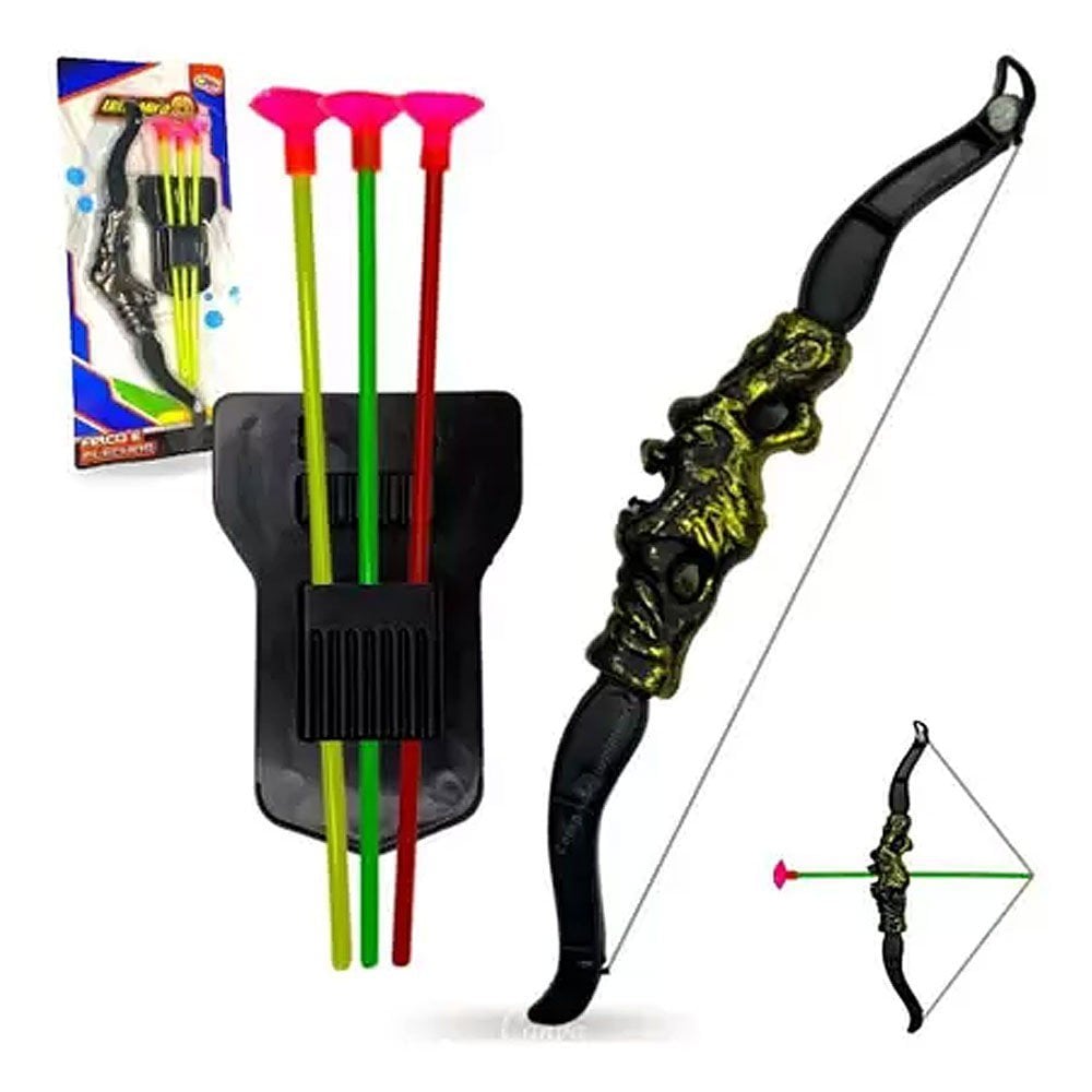 FLECHA 約80cm Arco E Flecha Com Ventosa 5 Peças De Brinquedo Infantil